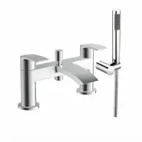Belini Bath Shower Mixer Tap & Shower Kit | Chrome or Black