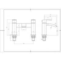 Belini Chrome Bathroom Tap Pack | Basin & Bath Filler / Shower Mixer