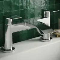 Belini Bath Filler Tap | Twin Lever in Chrome or Matt Black