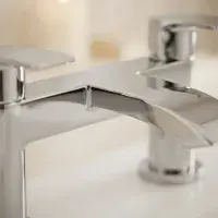 Belini Bath Filler Tap | Twin Lever in Chrome or Matt Black