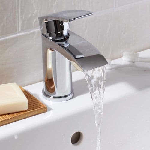 Belini Mono Basin Mixer Chrome or Black inc clicker waste