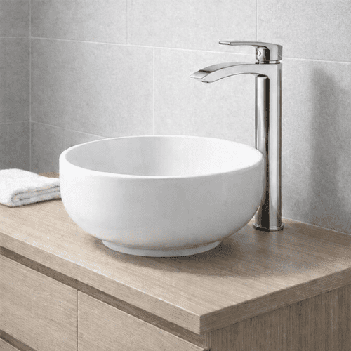 Belini Tall Monobloc Basin Mixer Tap, Matt Black or Chrome