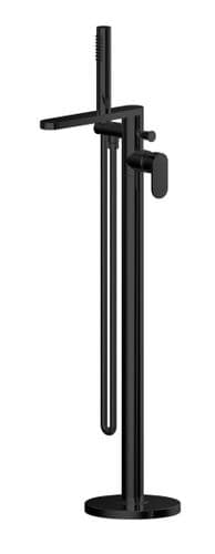 Binsey, Freestanding Bath Shower Mixer with Kit, Matt Black