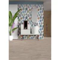 Botanical Decoration/Wall Ceramic Tiles - Available in Various Colour-Per Box