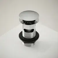 Brass Slotted Basin Pop Up Waste With Mushroom Plug