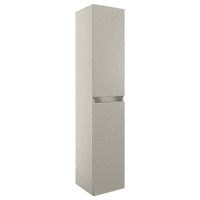 Carmine 300mm 2 Door Wall Hung Tall Unit, Matt Latte