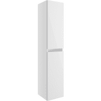 Carmine 300mm 2 Door Wall Hung Tall Unit, White Gloss