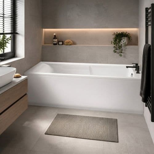 Carron Axis 1500 x 700mm Single Ended Bath - Standard & Carronite Options