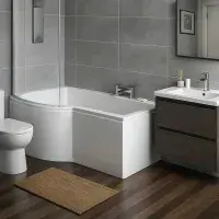 Carron Brio 1650mm Shower Bath Pack inc Front Panel & Bath Screen