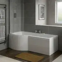 Carron Brio 1650mm Shower Bath Pack inc Front Panel & Bath Screen