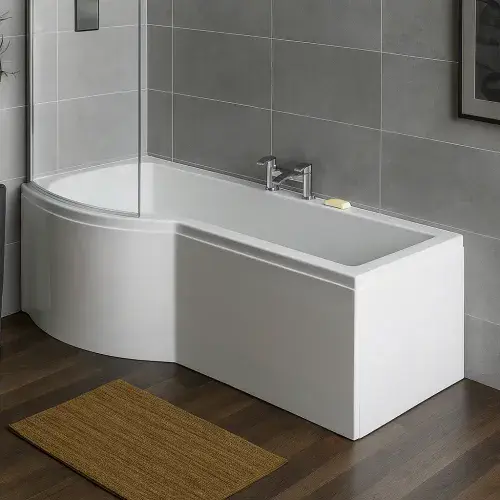 Carron Brio 1650mm Shower Bath Pack inc Front Panel & Bath Screen