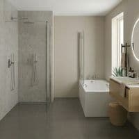 Carron Imperial 1400 x 700mm Single Ended Bath With Chrome Grips- Standard & Carronite Options