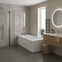 Carron Imperial 1400 x 700mm Single Ended Bath With Chrome Grips- Standard & Carronite Options