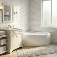 Carron Oriole 1200 x 1200mm Corner Bath – Standard & Carronite Options