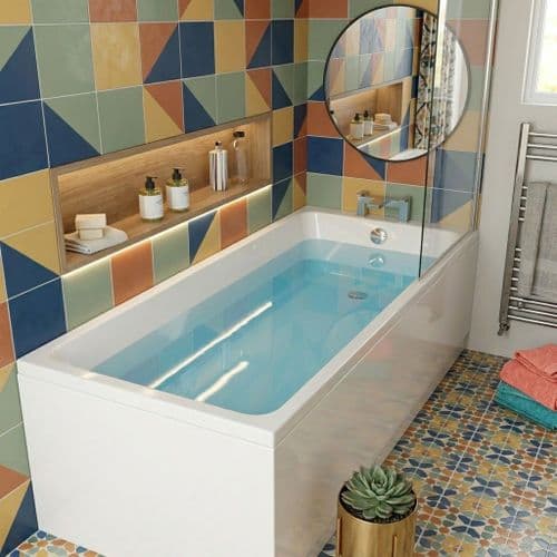 Carron Profile 1750 x 750mm Single Ended Bath - Standard & Carronite Options