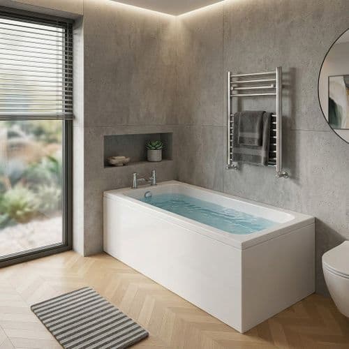 Carron Quantum 1500 x 700mm Single Ended Bath - Standard & Carronite Options