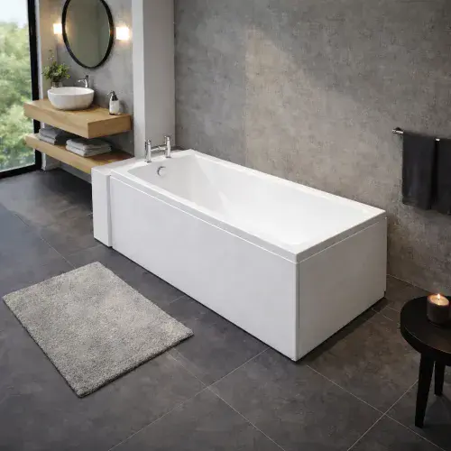 Carron Quantum 1700 x 700mm Single Ended Bath - Standard & Carronite Options