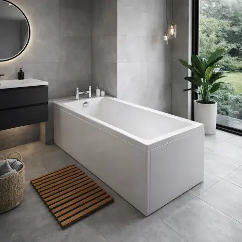 Carron Quantum 1700 x 750mm Single Ended Bath - Standard & Carronite Options