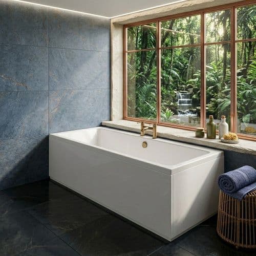 Carron Quantum 1700 x 800 Double Ended Bath - Standard & Carronite Options