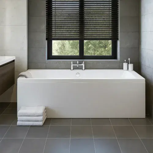 Carron Quantum 1700 x 800 Double Ended Bath - Standard & Carronite Options