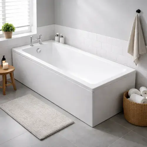 Carron Quantum 1800 x 800mm Single Ended Bath - Standard & Carronite Options