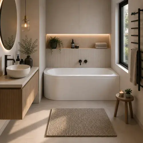Carron Status 1600mm x 725mm Left-Hand Offset J-Shaped Corner Bath