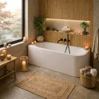 Carron Status 1600 x 725mm Right Hand Offset Corner Bath