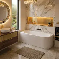 Carron Status 1600 x 725mm Right Hand Offset Corner Bath