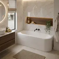 Carron Status 1600 x 725mm Right Hand Offset Corner Bath