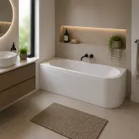 Carron Status 1700 x 725mm Right Hand Offset Corner Bath