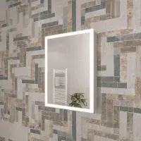 Cassio Led Bathroom 2 Door Mirror Cabinet, 600mm x 700mm