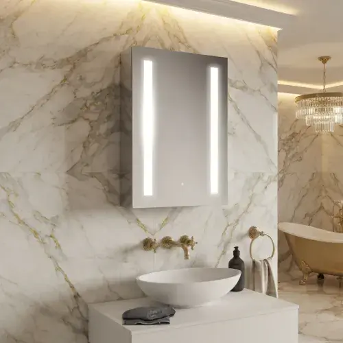 Castellano 500 x 700mm LED Mirror Cabinet - 1 Door