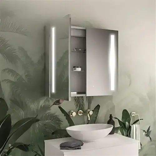 Castellano 600 x 700mm LED Mirror Cabinet - 2 Door