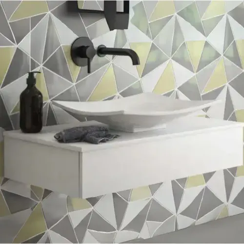 Castilla Wall Hung Drawer Unit White Gloss inc Optional Sit On Basin, 500mm