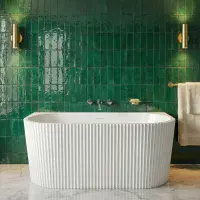 Caversham Freestanding Bath 1650x745x580mm inc waste - White - Lifetime Guarantee