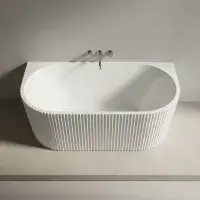 Caversham Freestanding Bath 1650x745x580mm inc waste - White - Lifetime Guarantee