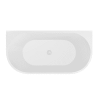 Caversham Freestanding Bath 1650x745x580mm inc waste - White - Lifetime Guarantee