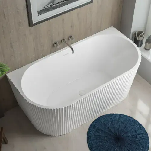 Caversham Freestanding Bath 1650x745x580mm inc waste - White - Lifetime Guarantee