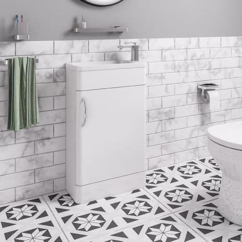 Cavone Slimline Bathroom Basin Unit, Gloss White