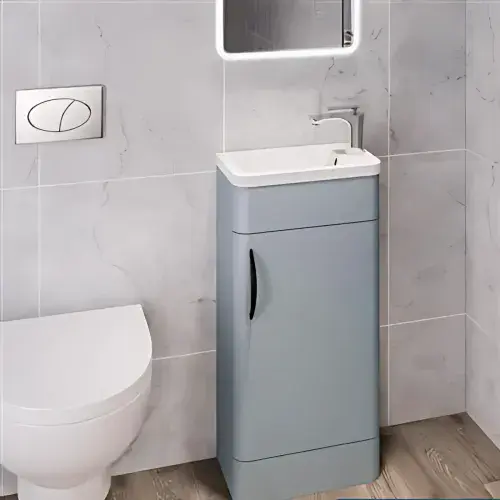 Cavone Slimline Bathroom Basin Unit, Matt Grey, Various Sizes