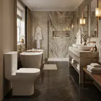 Cedare Open Back Close Coupled Toilet | Soft Close Seat