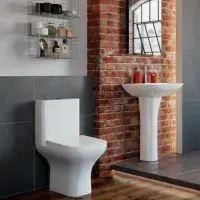 Cedare Rimless Comfort Height Toilet & Short projection - Inc Seat