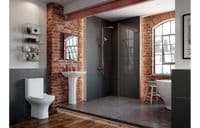 Cedare Rimless Comfort Height Toilet & Short projection - Inc Seat