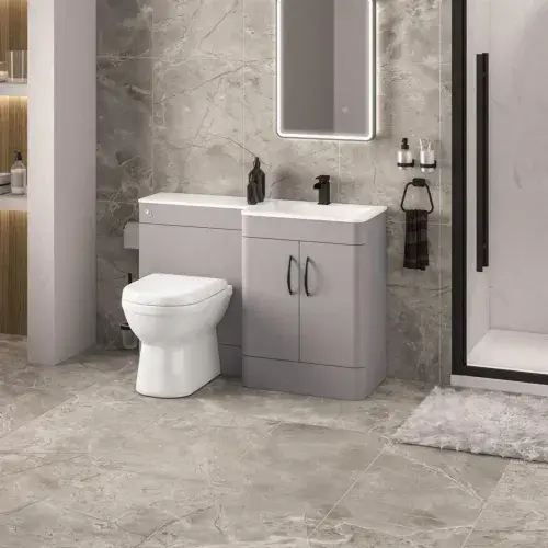 Chaddesley 100cm Combination Unit Matt Grey, inc Basin