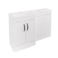 Chaddesley 120cm Combination Unit High Gloss White, inc Basin