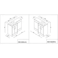 Chaddesley 120cm Combination Unit High Gloss White, inc Basin