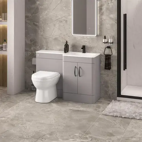 Chaddesley 120cm Combination Unit Matt Grey, inc Basin