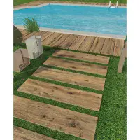 Chalet Wood Effect Floor Tiles - 20x120 cm Chalet Brown-Per Box