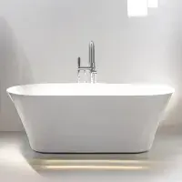 Charlton Freestanding Bath 1650x740x565mm inc waste White - Lifetime Guarantee