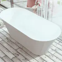 Charlton Freestanding Bath 1650x740x565mm inc waste White - Lifetime Guarantee